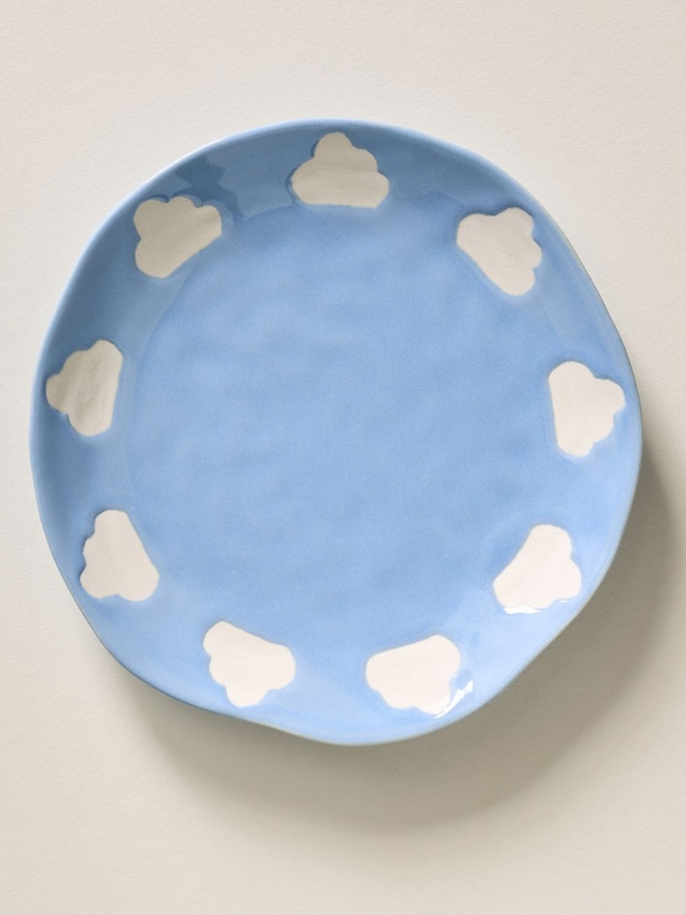 Anthropologie Vida Icon Cloud ceramic‎ dessert plate